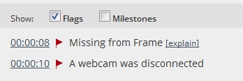 a webcam was disconnected