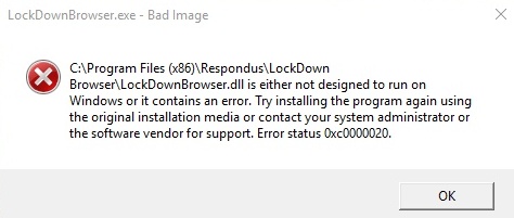 uninstall respondus lockdown browser